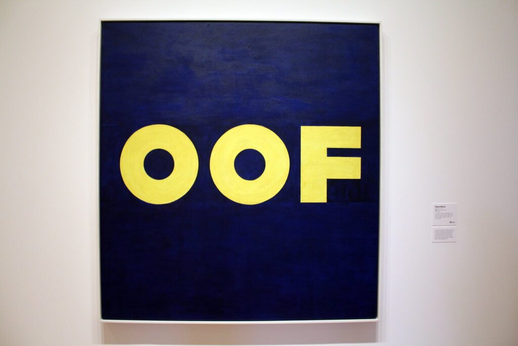 photo of Edward Ruscha, OOF, 1962 at The Museum of Modern Art